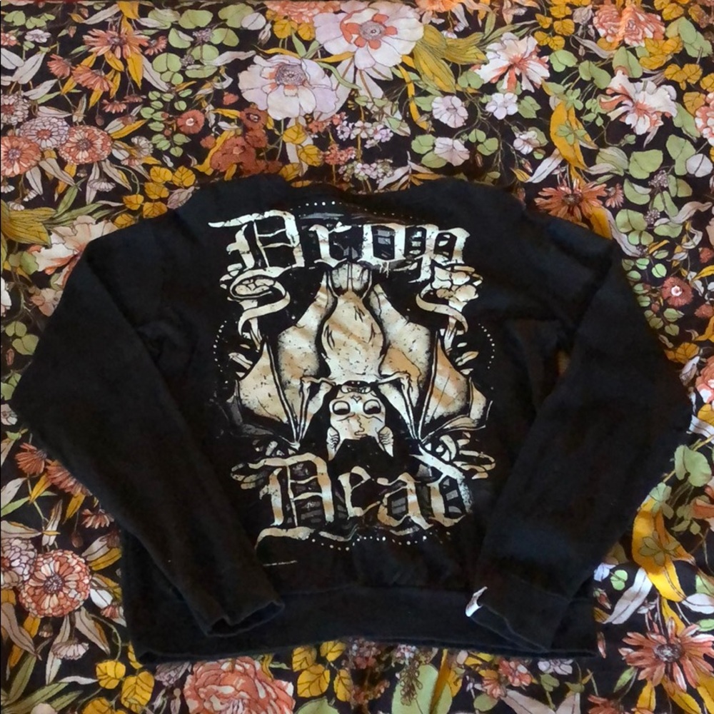 Drop Dead Black Bat Cardigan